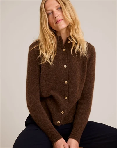 Sibin Linneberg - Elisabeth Strik Cardigan - Brown